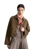 Marc O'Polo DENIM Oversize-Jeansjacke cropped in Hazelnut Brown