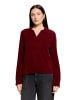 BETTY & CO Strickpullover mit Kragen in Fall Burgundy