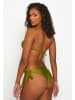 Moda Minx Bikinihose Amour Tie Side Brazilian in Olive Shimmer