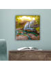 MuchoWow Leinwand bilder Sonniger Wasserfall (BxH)