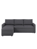 ebuy24 Schlafsofa Sander Dunkelgrau 218 x 155 cm
