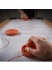 relaxdays Airhockey Tischspiel in Braun