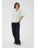 CULTURE Kurzarm-Bluse CUantomine Feminine in Blue/white stripe