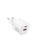Wisam® FORCELL GaN Ladegerät 35W USB-C/A PD QC Weiß