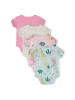 Minoti 4er. Set: Kurzarmbody 24babypack6 in mauve