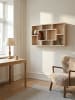 KADIMA DESIGN Wandregal RUR: Modernes Design, MDF, melaminharzbeschichtet in Beige