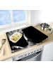 Wenko Herdabdeckplatten BLACK, 2 Stück in Schwarz, (B) 30 x (L) 52 cm