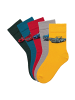 H.I.S Freizeitsocken in 1x gelb, 1x grün, 1x rot, 1x blau, 1x grau