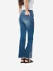 KOROSHI Denim flared bestickte jeans in blau