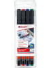 edding OHP-Marker 0,3mm schwarz, rot, blau, grün Packung mit 4 Stück