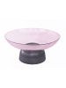 Schäfer Deko Schale aus Glas mit Fuß Perfekt Dekoration und Präsentation in rosa