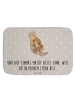 Mr. & Mrs. Panda Badteppich Otter Kind mit Spruch in Grau Pastell