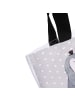 Mr. & Mrs. Panda Beuteltasche Pinguin Heirat ohne Spruch in Grau Pastell