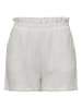 JACQUELINE de YONG Lockere Paperbag Shorts Kurze Stretch Sommer Pants in Weiß