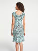 Heine Druckkleid in türkis-taupe