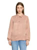 CARTOON Satin-Bluse mit Knöpfen in Peach Beige