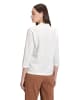 BETTY & CO Casual-Shirt mit V-Ausschnitt in Rohweiß