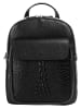 Cluty Rucksack echt Leder in schwarz