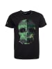 Roberto Geissini Skull Camou T-Shirt Schwarz