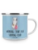 Mr. & Mrs. Panda Tasse Tante Shopping mit Spruch in Blau Pastell