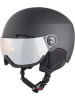Alpina Skihelm mit Visier in schwarz