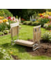 relaxdays Kniebank in Beige - (B)60 x (H)50 x (T)27,5 cm