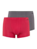 Hanro 2er-Pack Retro Boxershorts Cotton Essentials in amaranth/mercury