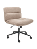 Beliani Bürostuhl CATLIN in Beige/Schwarz - (W) 64 x (H) 80 x (L) 68 cm