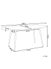 Beliani Esszimmertisch OTTAWA in Braun/Schwarz - (W) 90 x (H) 76 x (L) 180 cm