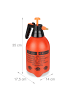 relaxdays Drucksprüher in Orange/ Schwarz - 3 l