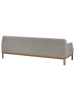 Beliani 3-Sitzer Sofa SOSJO in Grau/Braun - (W) 219 x (H) 74 x (L) 83 cm