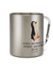 Mr. & Mrs. Panda Teetasse Pinguin mHerzieren mit Spruch in Silber