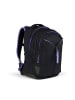 Satch Schulrucksack-Set MATCH Purple Phantom in Schwarz 3-teilig