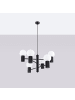 Nice Lamps Kronleuchter ORBITAL 6 black H 230 cm