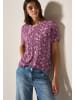 Cecil Ausbrenner T-Shirt mit Print in Rosa