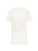 lurea Damen Strickpullover in Wollweiss