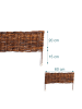 relaxdays 2 x Beeteinfassung in Braun - (B)60 x (H)20 cm