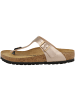 Birkenstock Pantolette Gizeh Birko-Flor Metallic normal in hellbraun