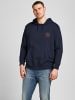 Jack & Jones Plus Size Hoodie Kapuzen Übergrößen Sweatshirt JJESHARK in Navy