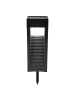 näve LED Solarleuchte "PULHEIM" in schwarz - (L)8 cm x (B)5.2 cm x (H)33.2 cm