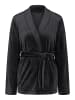 Triumph Morgenmantel Sensual Velour Robe Top in Black