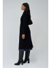 Salsa Jeans Wollmantel Long Wool Peacoat With Belt in Black