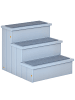Pawhut Hundetreppe Grau B40,5 x T44,5 x H38 cm