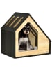 Pawhut Hundehütte Kaffee-Braun 60B x 40T x 59,2H cm
