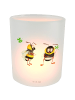 Mr. & Mrs. Panda Windlicht Deko Hummeln Kleeblatt ohne Spruch in Transparent