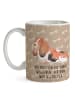 Mr. & Mrs. Panda Kakaobecher Hund Basset Hound mit Spruch in Hundeglück