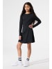 Garcia Langarmkleid A-Form in off black