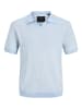 Jack & Jones Gestricktes Polo in Chambray Blue