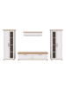 ebuy24 Regalsystem Verona (4-teilig) Weiß 336 x 40 cm