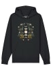 wat? Apparel Sweatshirt Moonphases & Flowers in Schwarz